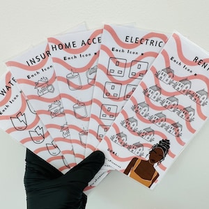 Laminated A6 House Saving Trackers
