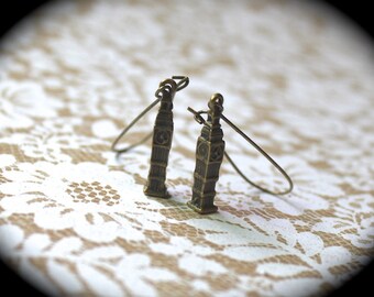 Big Ben Charm Earrings on Nickel and Lead Free Earwires London England