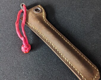 Customized Marlin Spike Leather Sheath for 6 inch spike: choose your finishes