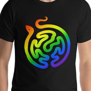 Hekate's Rainbow Snake Strophalos T-shirt image 1