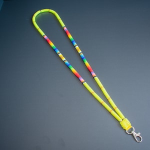 3 Breakaway Spots Beaded Safety Nurse Lanyard Necklace - Native Inspired Southwestern Jewelry