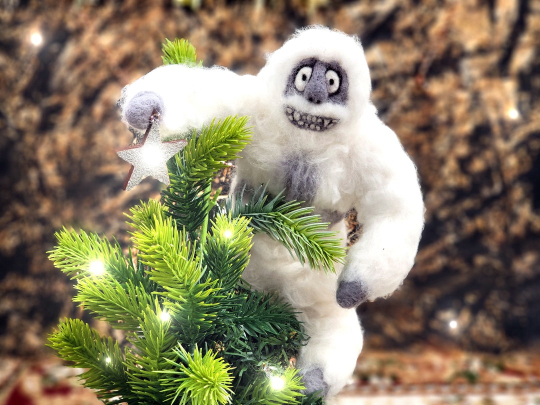 Vintage Abominable Snowman Tree Topper Retro Christmas Decor Etsy