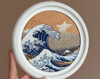 Finished embroidery art