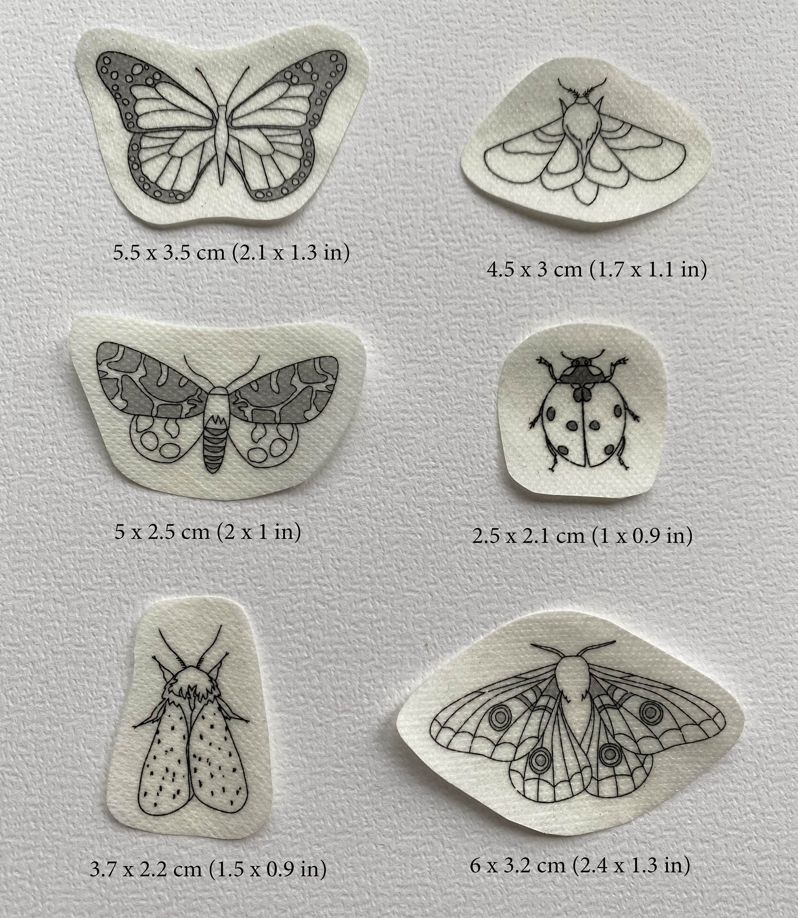 Embroid Effect Sticker INSECTS Stick and Stitch Embroidery Designs, Stick N Stitch Embroidery ...
