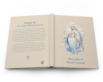 Our Lady of Good Counsel Reflection Notebook, Marian Devotion Catholic Prayer Journal, Spiritual Writer, Bible Study Group Matte Hardcover