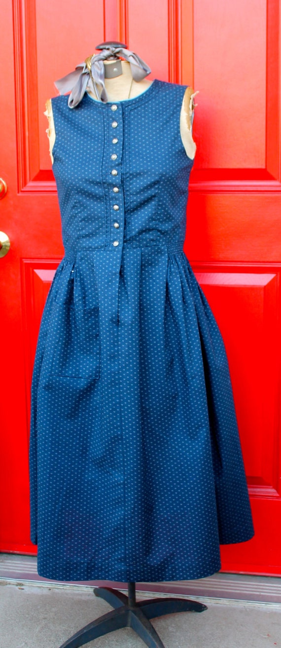 Vintage Dirndl Folk Dress