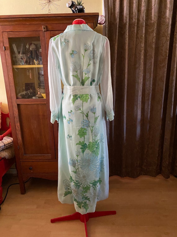 1970's Alfred Shaheen, hand-painted maxi dress, v… - image 2