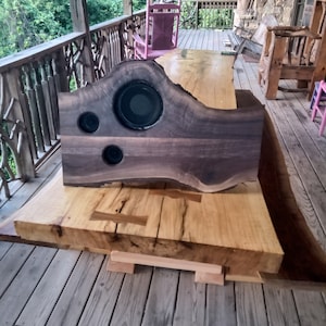 rustic Bluetooth and surround sound speaker