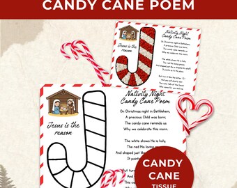 J s For Jesus, Candy Cane Poem Craft, Nativity Meaning Of Jesus
