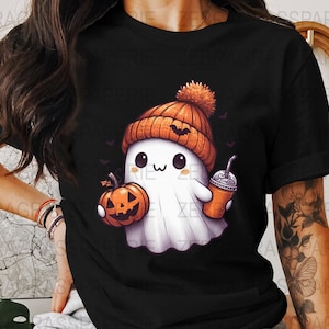 Cute ghost png, Halloween png, coffee png, bougie png, bougie ghost, here for the boos, sticker png, mug png, Trending png,