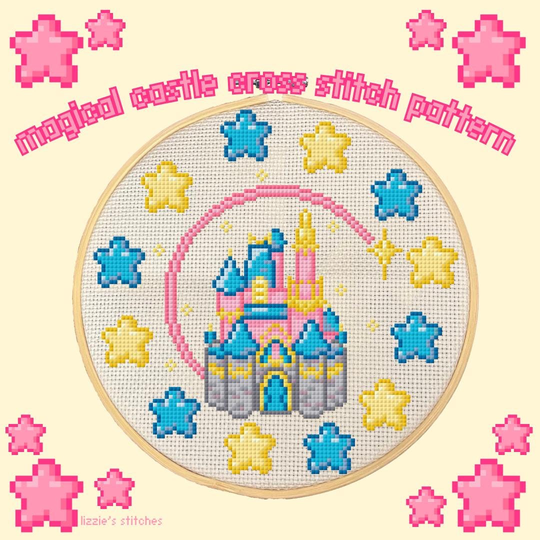 Magical Castle Cross Stitch Pattern - Etsy