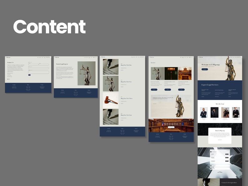 Law Firm Squarespace Website Template, Responsive Web Design Easy , No