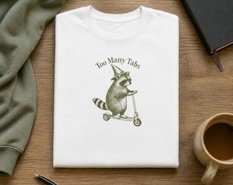 Too Many Tricks Raccoon - Halloween T-Shirt