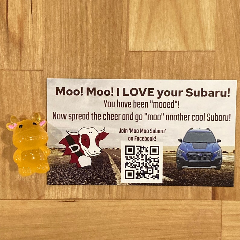 Moo Moo Subaru Starter Pack luminous Cows Etsy