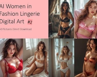 AI Women in Fashion Lingerie Digital Art Part 2 (50 Pictures)