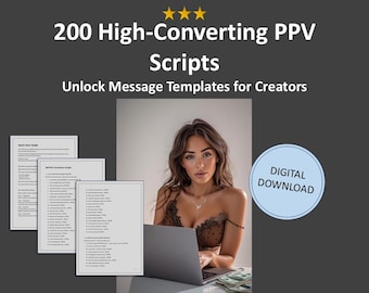 OnlyFans PPV Scripts – 200 High-Converting Unlock Messages | Fansly & Fanvue DM Templates (2026)