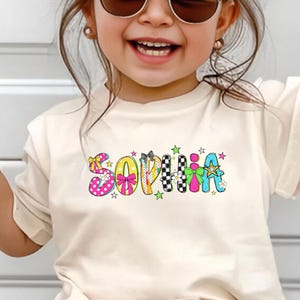 Custom Kids Name Back To School Shirt, Toddler First Day of School Tee, Kindergarten Shirt With Name, Cute School Outfit for Boys Girls