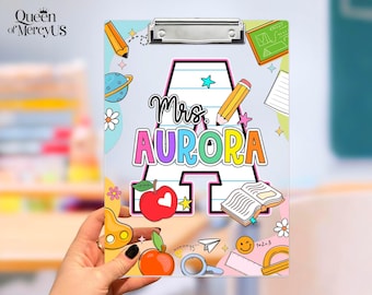 Personalized Teacher Name Clipboard, Thank You Teacher Gift, Teacher Appreciation Gift, End Of School Year, Teachers Day Gift From Students