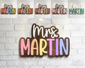 Personalized 3D Teacher Name Door Sign, Teacher Appreciation Gifts, Classroom Door Hanger, Thank You Gift From Students, Back To School