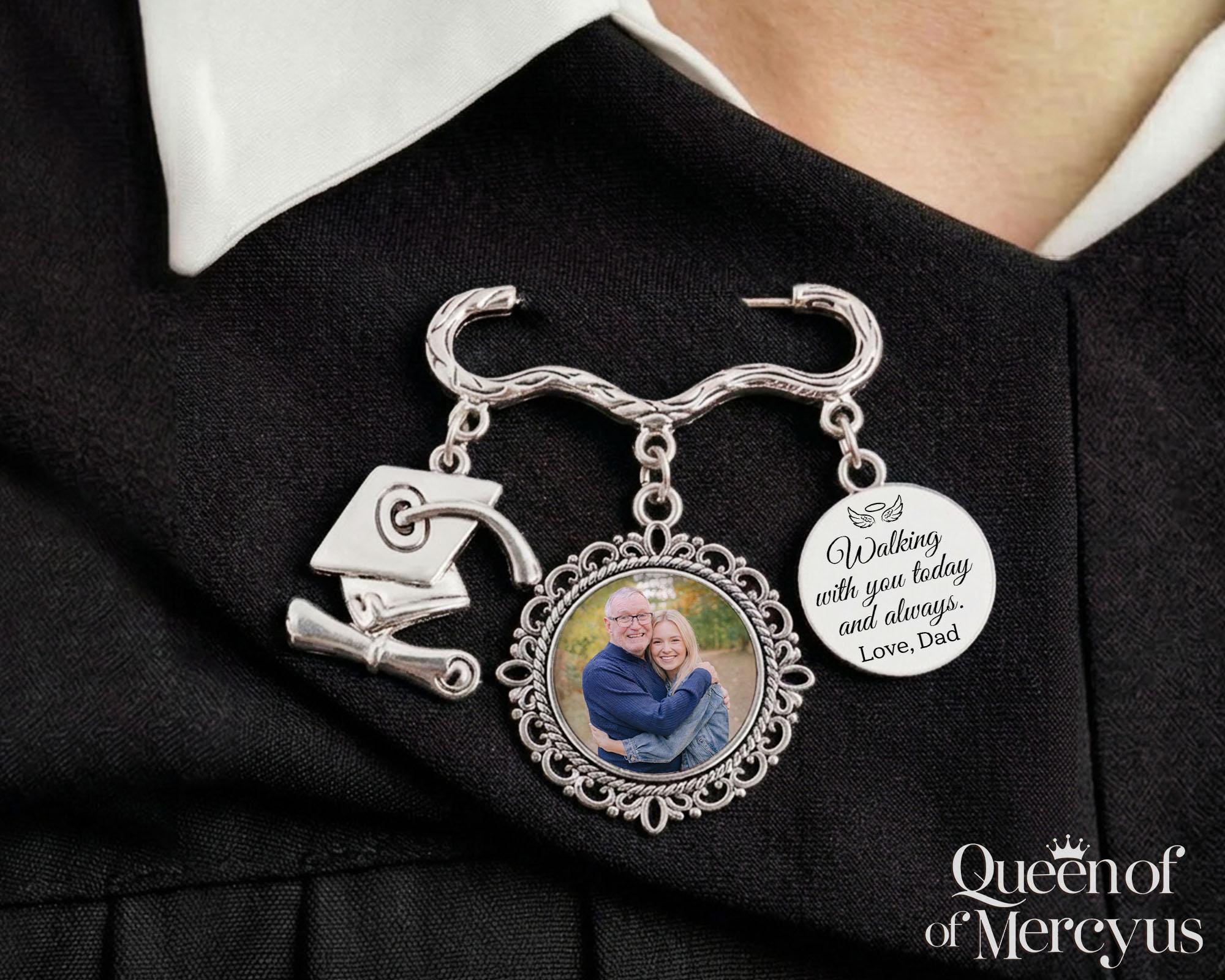 Graduation Memorial Photo Lapel Pin, Custom Memorial Charm Pin, Senior ...