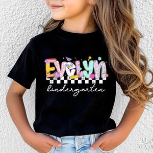 Preppy Girls Back to School Shirt, Coquette First Day Of School Tee, Kindergarten Kids Toddler, Cute Kid Toddler Tee, Girly Pink Bow Shirt