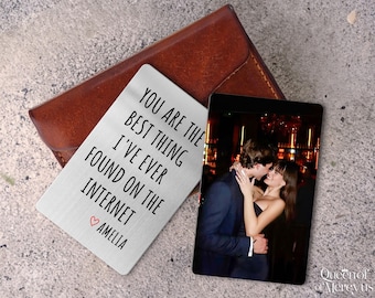 You Are The Best Thing I Ever Found On The Internet Gift, Online Dating Wallet Card, Boyfriend Valentines Day Gift for Him, Husband Gift