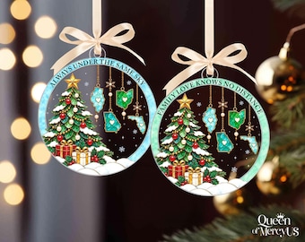 Personalized Family Long Distance Ornament: Family Love Knows No Distance, Custom State Hanging Decor, Brothers & Sisters Christmas Gift
