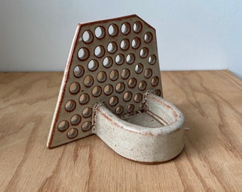 Polka dot sculpture candle holder or catch all