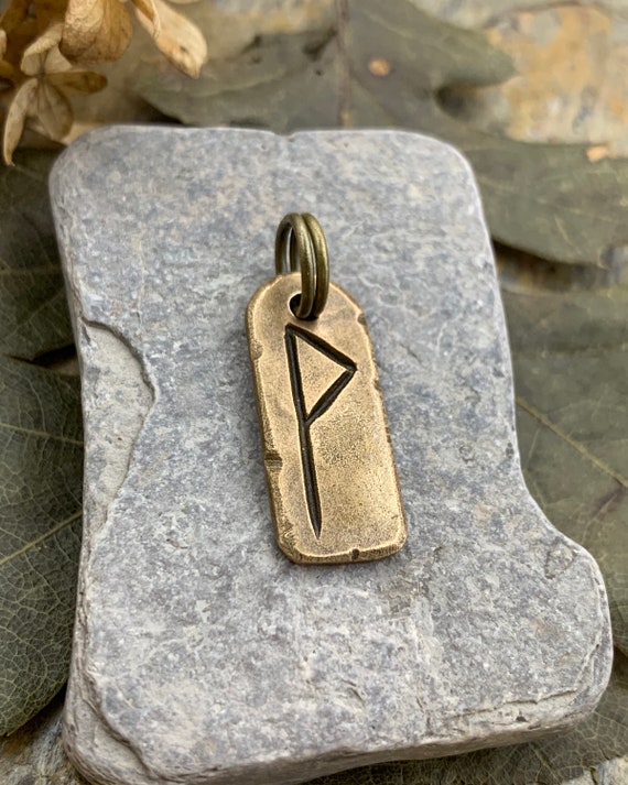 Wunjo Rune Pendant Wunjo rune Rune Pendant Elder Futhark,Viking jewelry,Pagan jewelry,Rune Wunjo Rune jewelry rune Viking Pendant