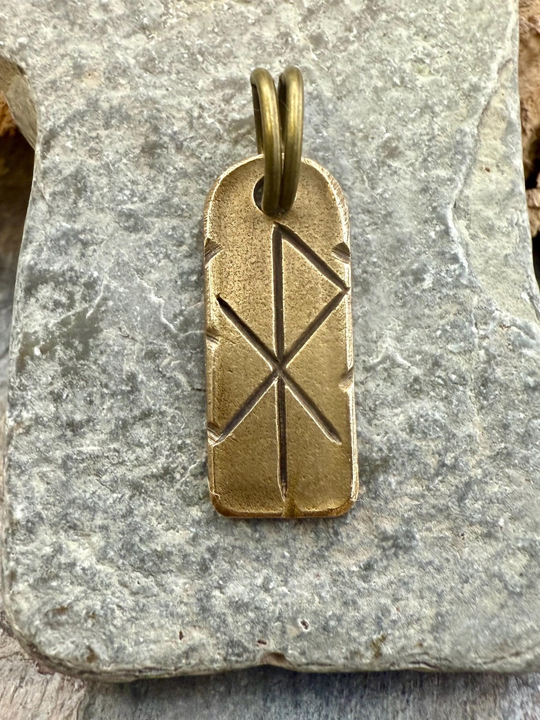 Love Bind Rune, Love Joy, Bronze Rune Pendant, Wunjo Gebo, Viking ...