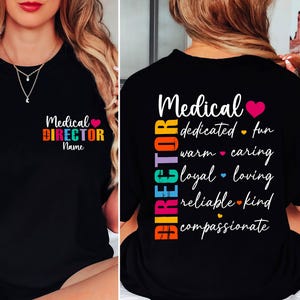 Custom Medical Director SVG PNG, Medical Director Shirt Design, Hospital Staff Sublimation, Digital Download for Healthcare Tee Designs