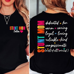 Benutzerdefinierte Stunt Mom SVG Png, Cheer Mom Shirt Png, Spieltag SVG