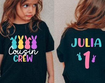 Easter Cousin Crew Svg, Custom Cousin Crew Svg, Cousin Crew Spring, Cute Family Matching Easter Bunny Shirt PNG,Digital Download for Cricut
