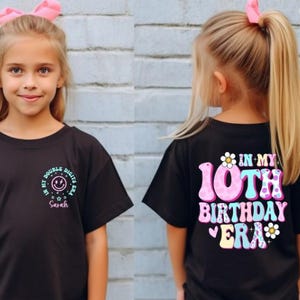 In meiner zweistelligen Ära SVG PNG, 10.Geburtstag Shirt, personalisierte 10 Geburtstag Mädchen Party, 10 Jahre alt Geburtstag(Digitaler Download)