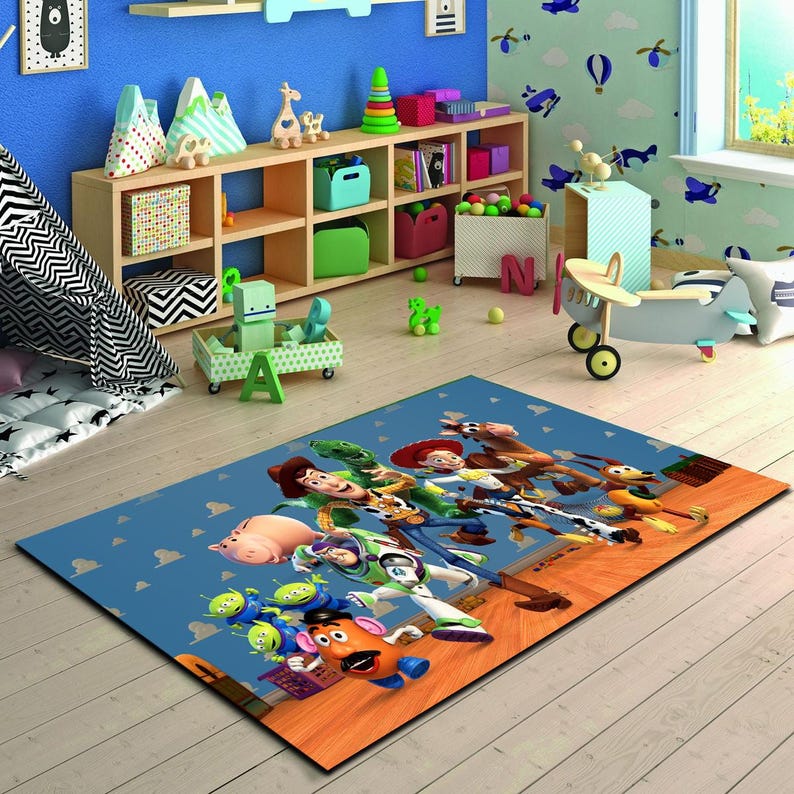 Toy Story Rug Ruggable Toy Story Rug: 3D Cartoon Kids Nursery Decor - Etsy Canada