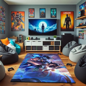 Miss Fortune Porcelain Rug – League of Legends Gamer Decor – Elegant Pirate Carpet – LOL Fan Gift – Esports & Streamer Room Mat