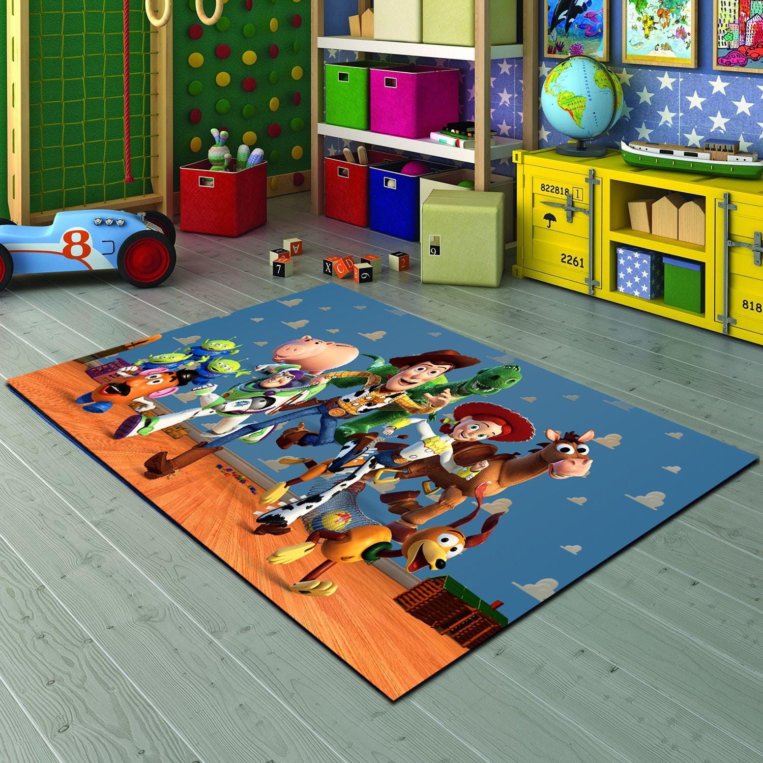 Toy Story Rug Ruggable Toy Story Rug: 3D Cartoon Kids Nursery Decor - Etsy Canada