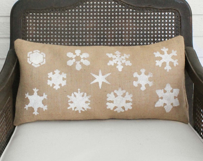 snowflake study burlap christmas pillow christmas pillow winter snowflake pillow - Burlap Christmas Pillows snowflake study burlap christmas pillow christmas pillow winter snowflake pillow - Burlap Christmas Pillows