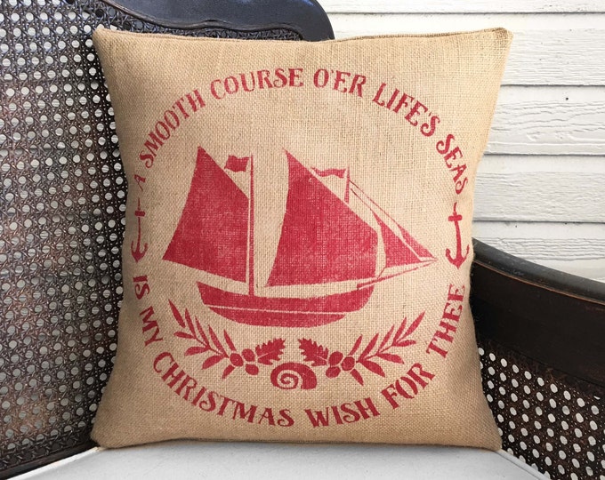 Burlap Pillow 16x16