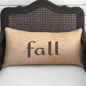 Seasons Burlap Pillow - Your choice of a Winter Pillow - Fall Pillow - Summer Pillow - Spring Pillow - Four Seasons - fall decor image 4