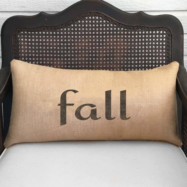 Seasons Burlap Pillow - Your choice of a Winter Pillow - Fall Pillow - Summer Pillow - Spring Pillow - Four Seasons - fall decor image 4