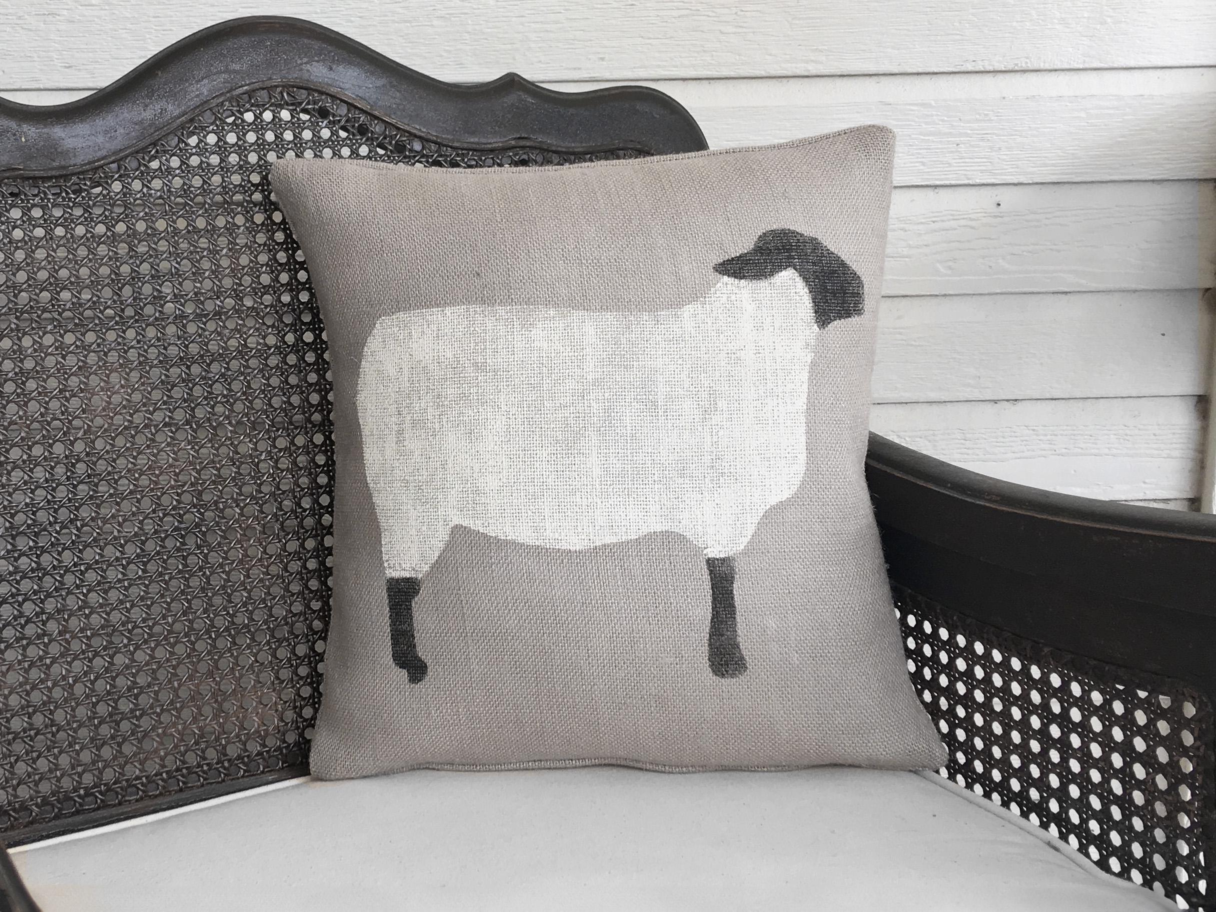 Ewe and me pillow pottery barn discount