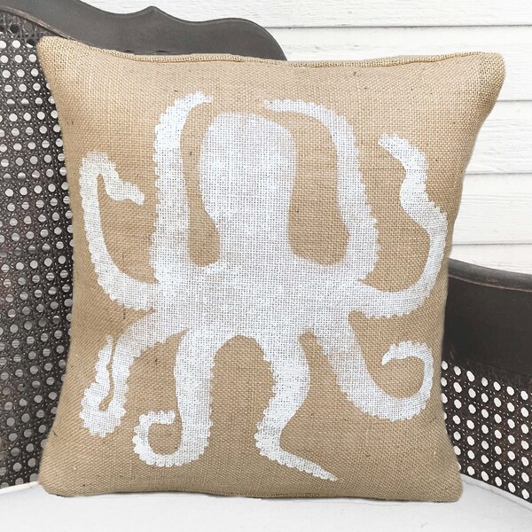 Octopus Pillow Etsy