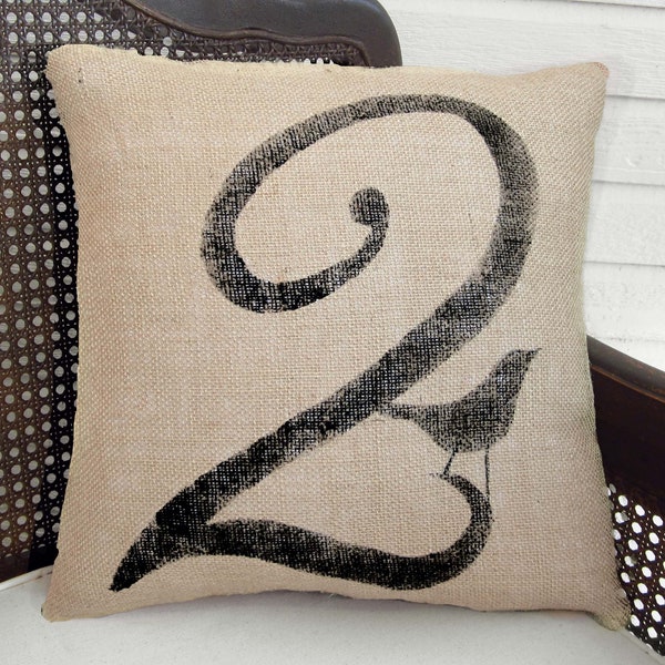 Number Pillow Etsy