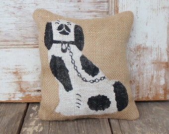 Manor House Staffordshire Dog - Burlap Doorstop - Door Stop