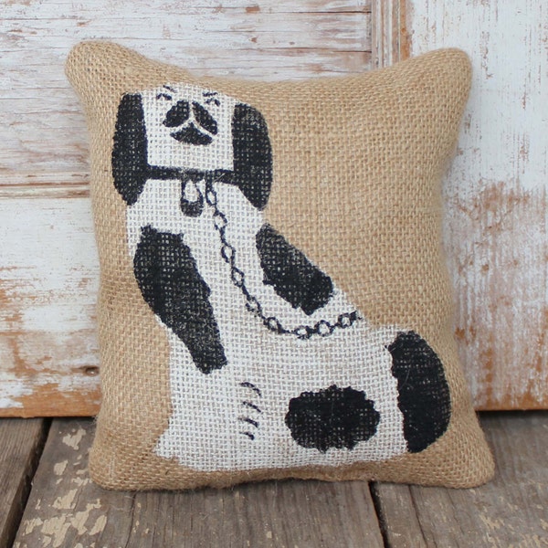 Manor House Staffordshire Dog - Burlap Doorstop - Door Stop