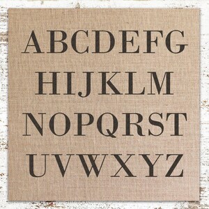 Classic Monogram - Burlap Pillow - Monogram Pillow Burlap - Personalized - Letter Pillow - Initial Pillow - Alphabet Pillow image 3