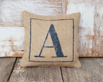 Classic Monogram Burlap Doorstop -  Burlap Fabric Doorstop - Personalized - Monogram Home Decor - Door Stop