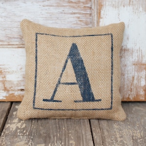 Classic Monogram Burlap Doorstop -  Burlap Fabric Doorstop - Personalized - Monogram Home Decor - Door Stop