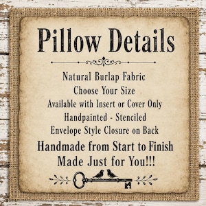 Pillow Details
